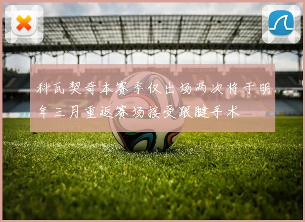 科瓦契奇本赛季仅出场两次将于明年三月重返赛场接受跟腱手术
